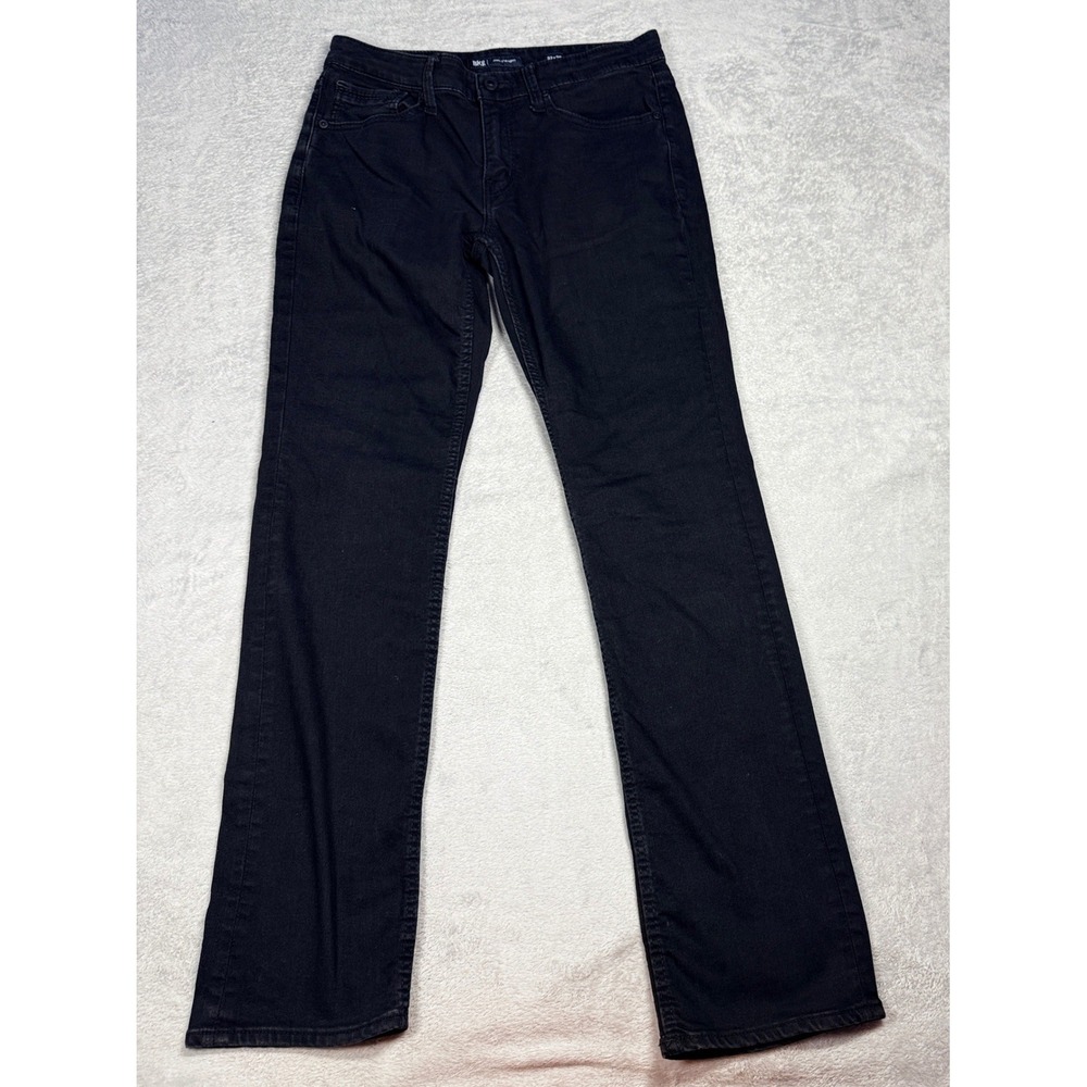 BKE Jake Straight Jeans Mens 32x36 Black Stretch Denim GBS16367